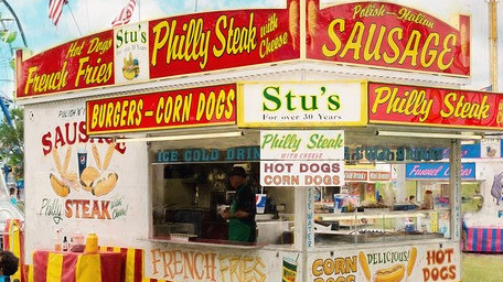 Food stand at county fair